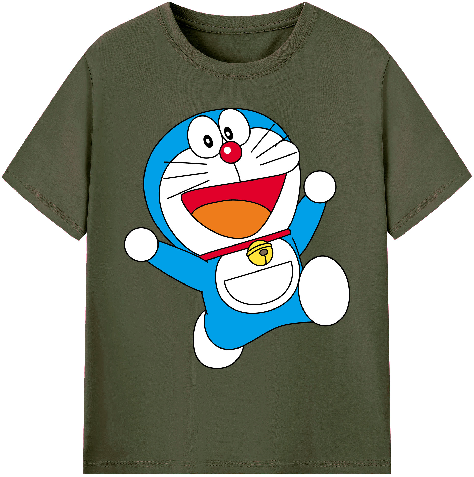 （画像用） ドラえもん Doraemon 綿100％ メンズ半袖Tシャツ｜肌触りやわらか＆通気性
